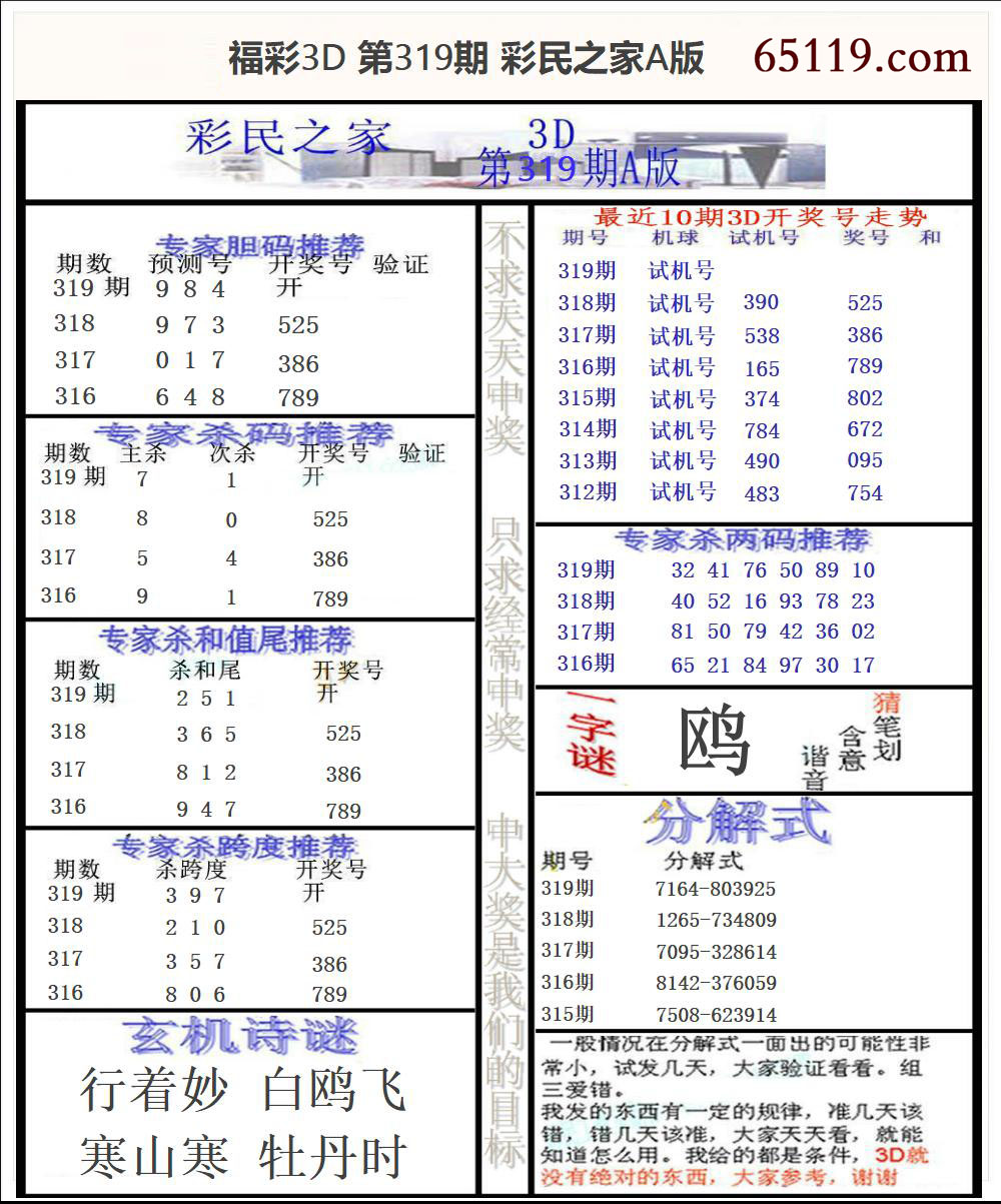 福彩3D彩民之家A版