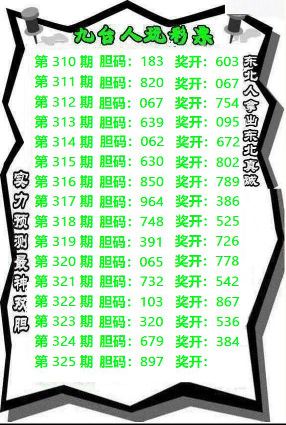 九台胆王