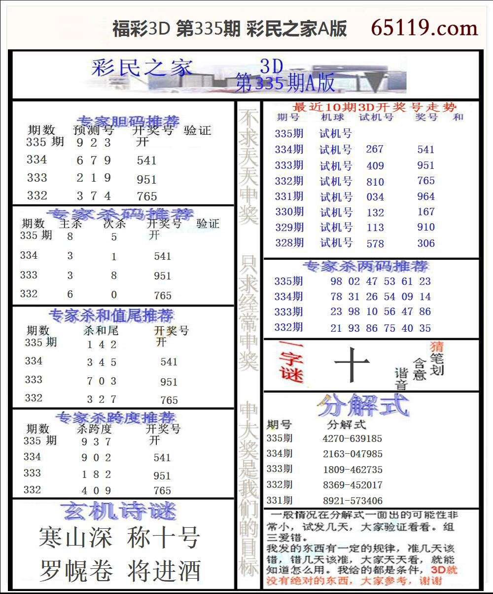 福彩3D彩民之家A版