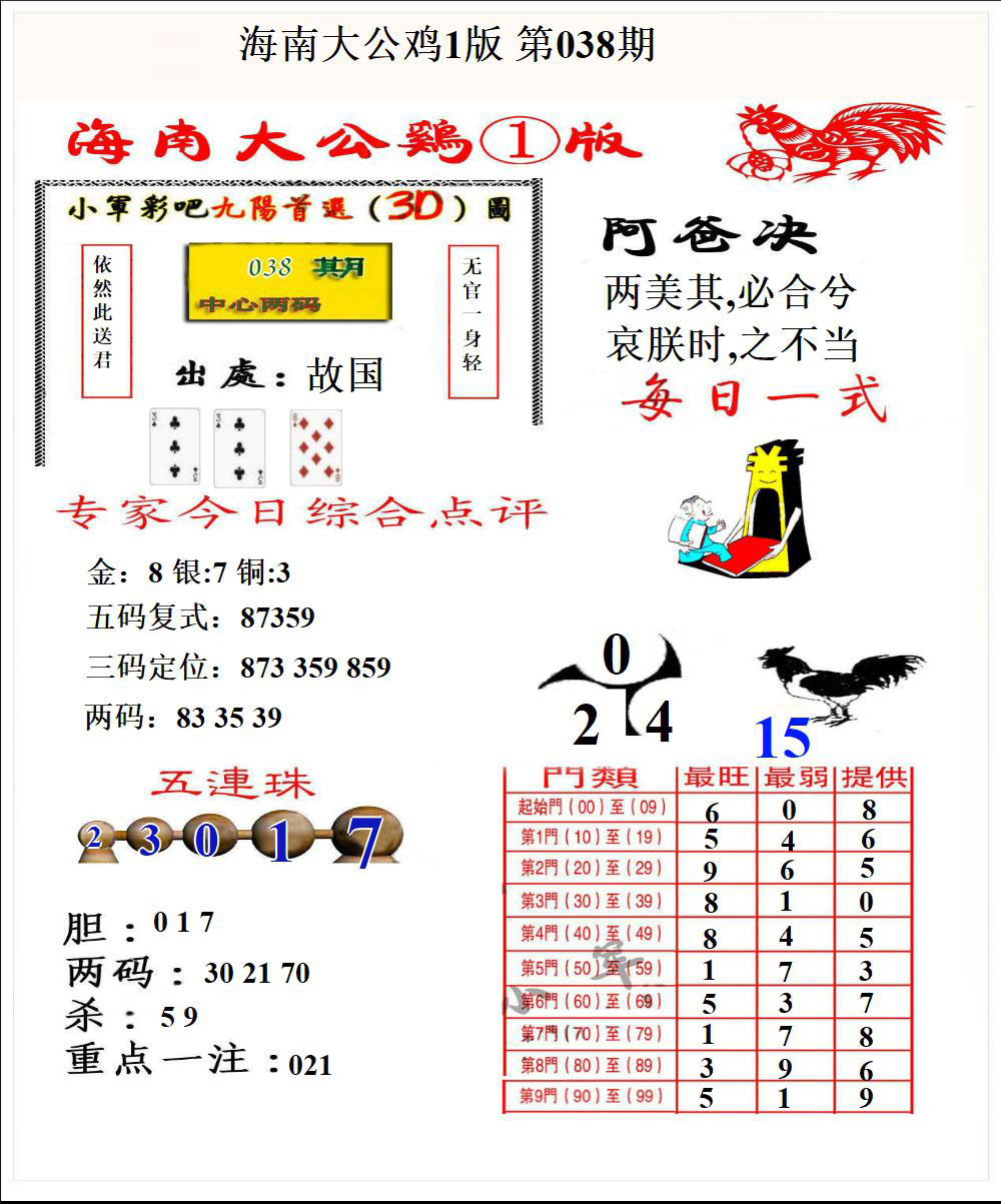 海南大公鸡1版