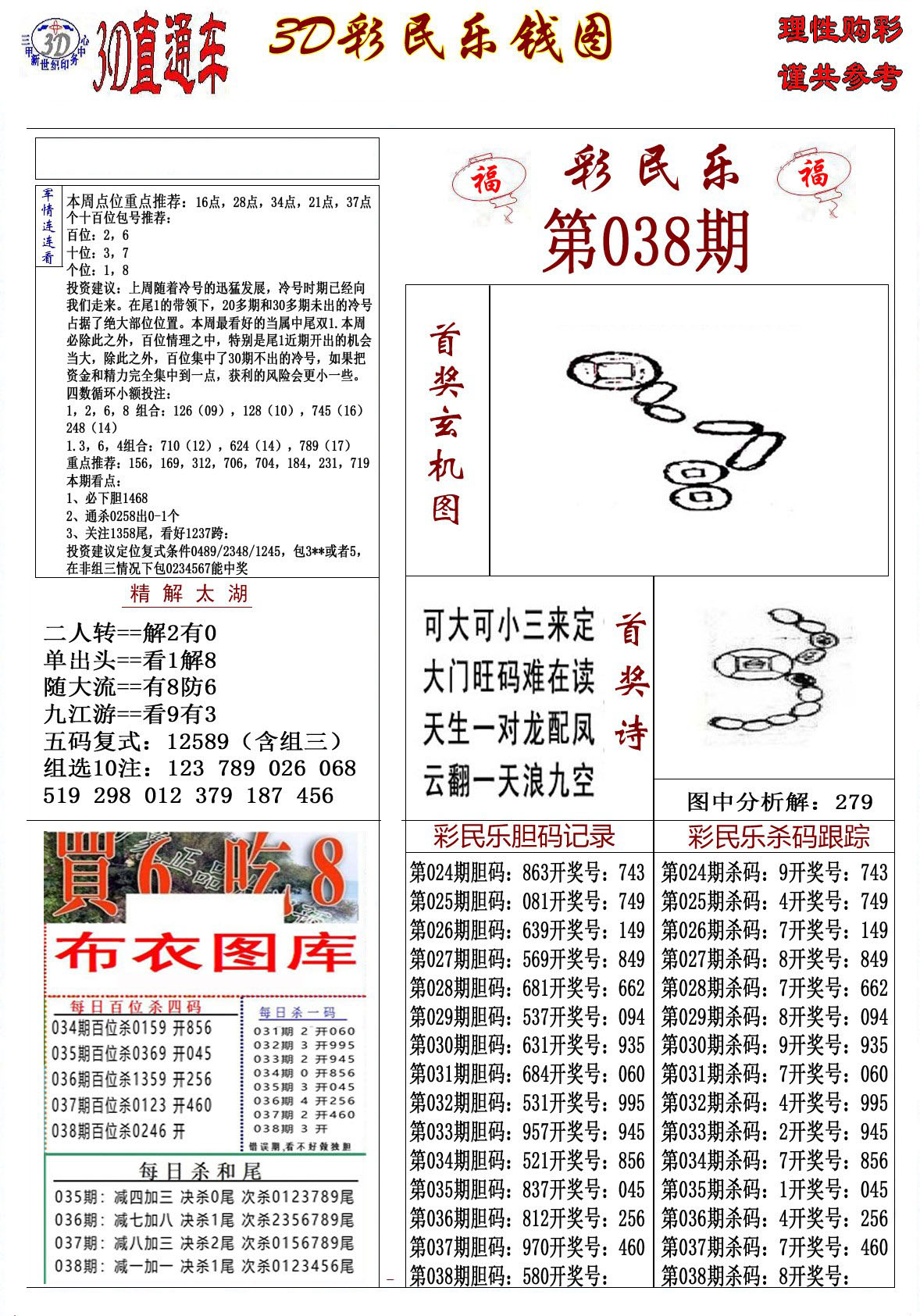 3D彩民乐钱图