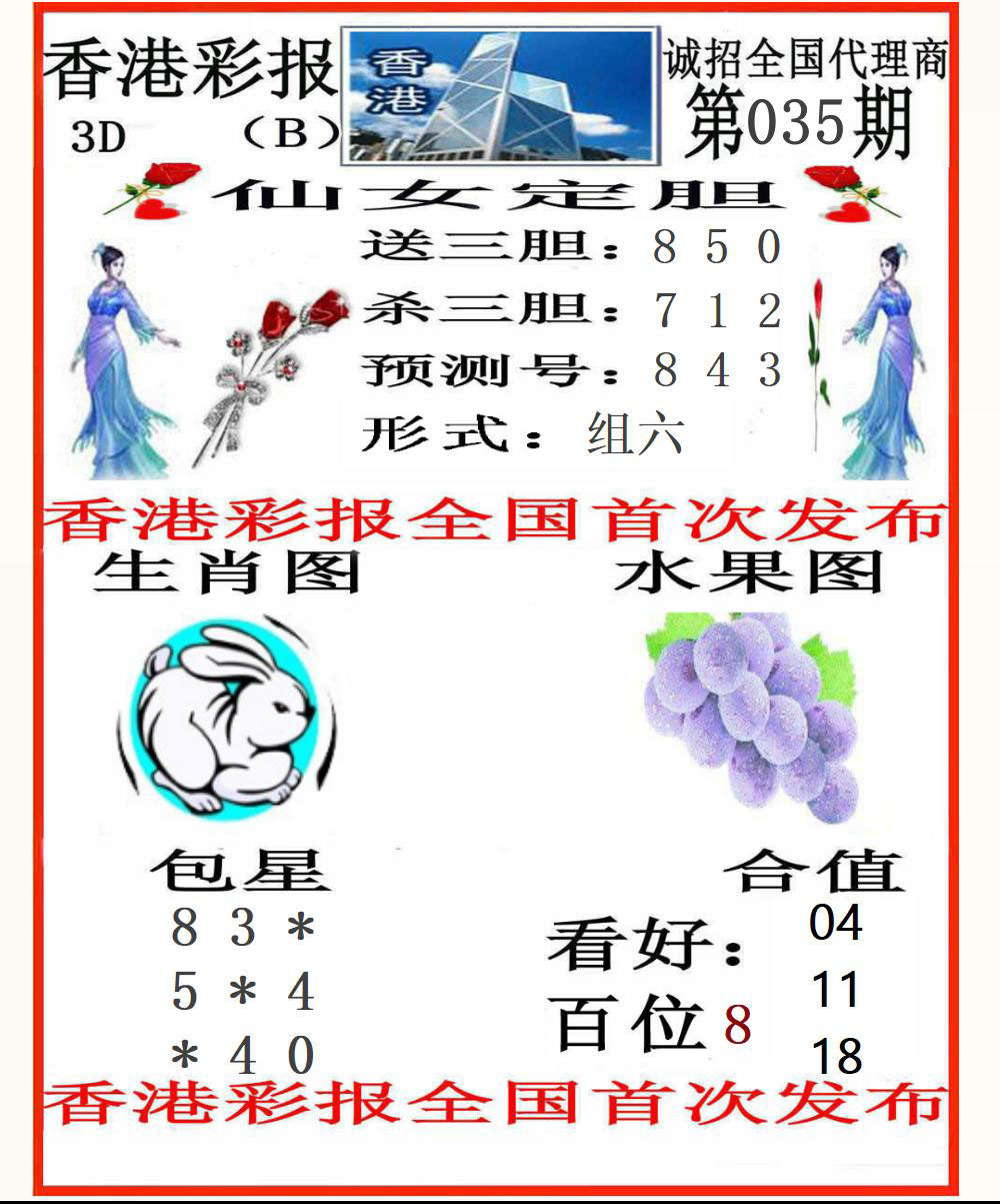 3D香港彩报B版