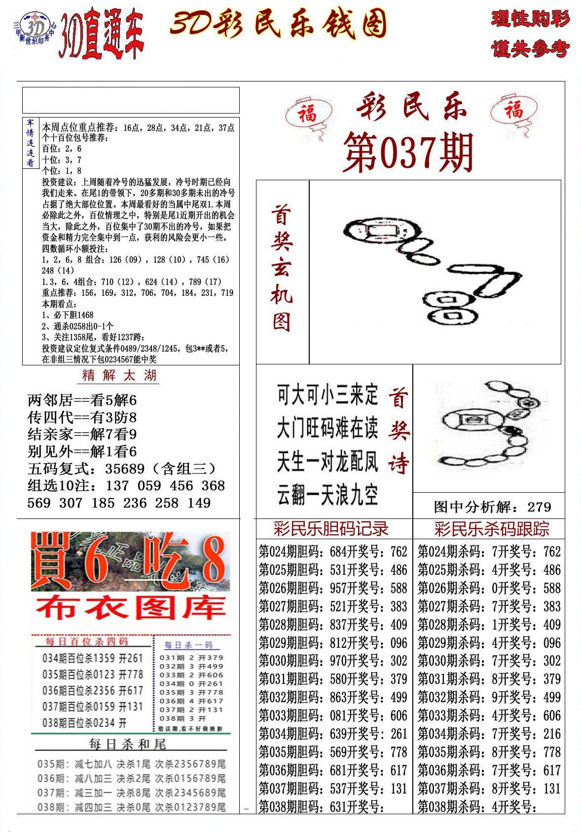 3D彩民乐钱图