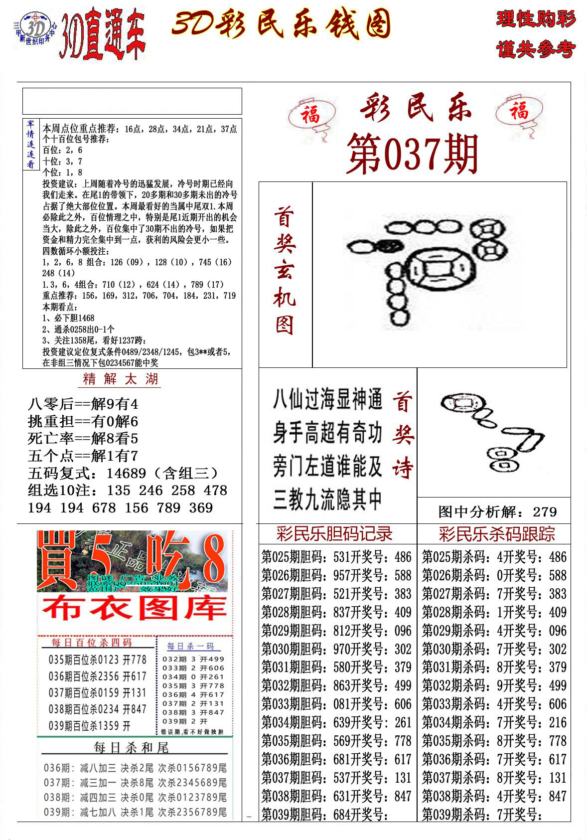 3D彩民乐钱图