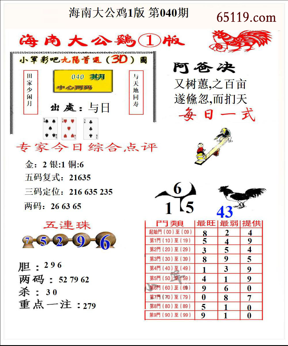 海南大公鸡1版