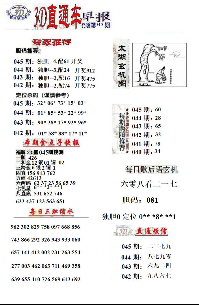 3D直通车早报C版